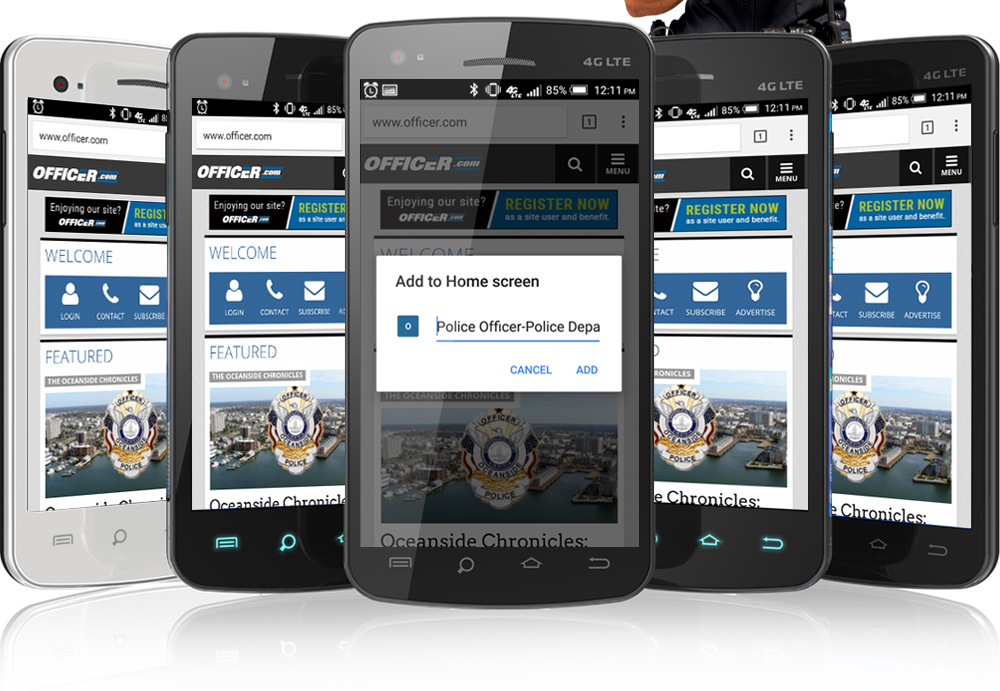 Add Officer.com to your home screen